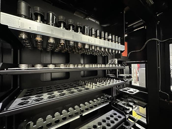 Used 2013  Amada  Acies 2515T Punch/CO2 LASER WITH TOOL LOADER, TOOLING, SPINDLE