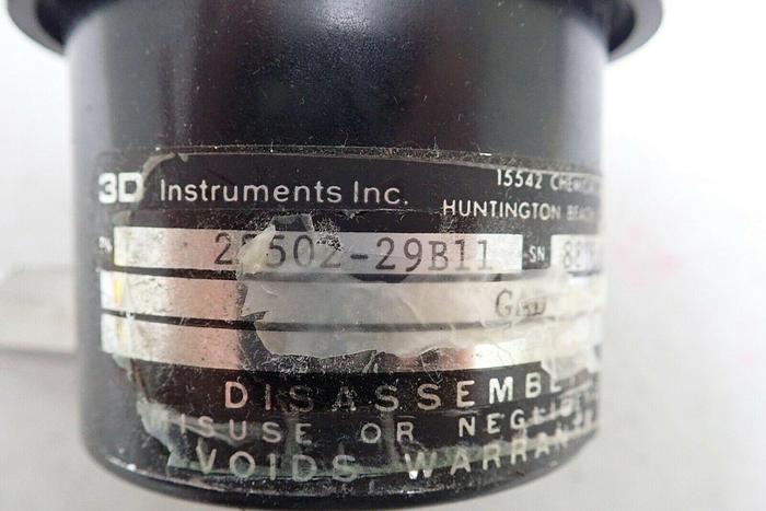 Used 3D Instruments 25502-29B11 0-1000 PSI Pressure Gauge