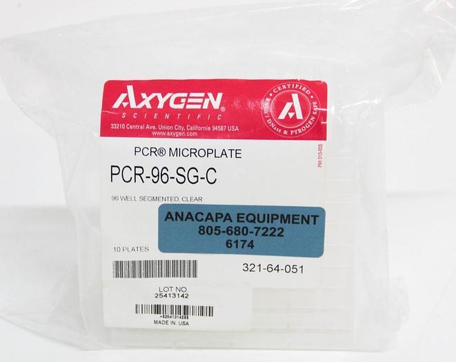 Used Corning Axygen PCR-96-SG-C 96-Well x 200µL PCR Microplate Non-Sterile NEW (6174)