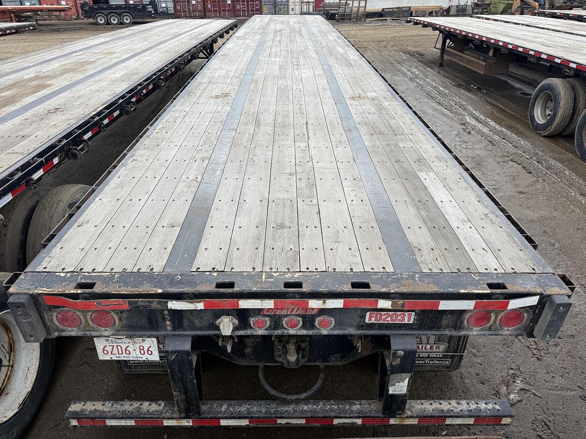 Used 2012 Great Dane 53' Tandem Flat Deck/Highboy Flatbed