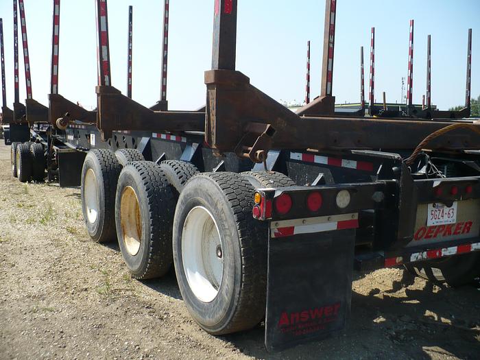 Used 2014 Doepker Tridem Hayrack Logging Trailer