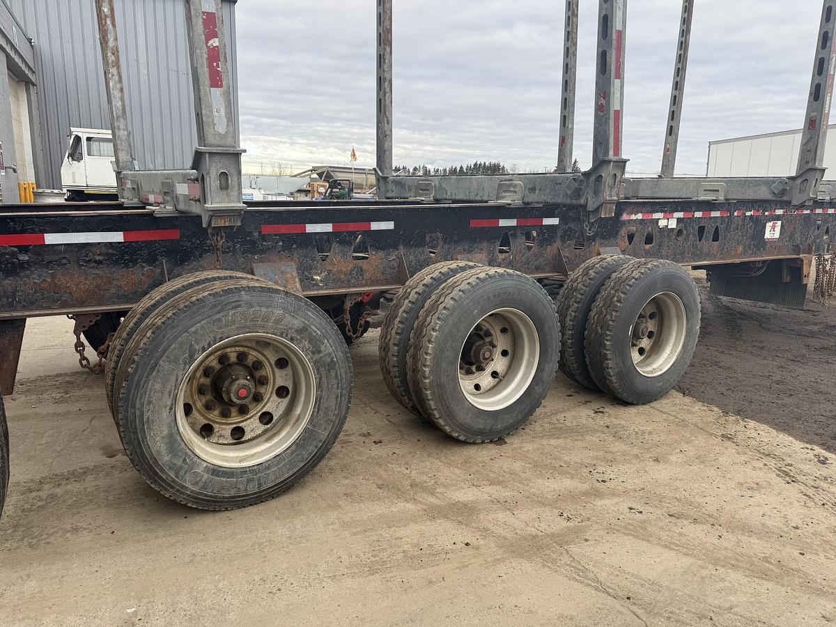 Used 2016 Deloupe Tridem Hay Rack Logging Trailer