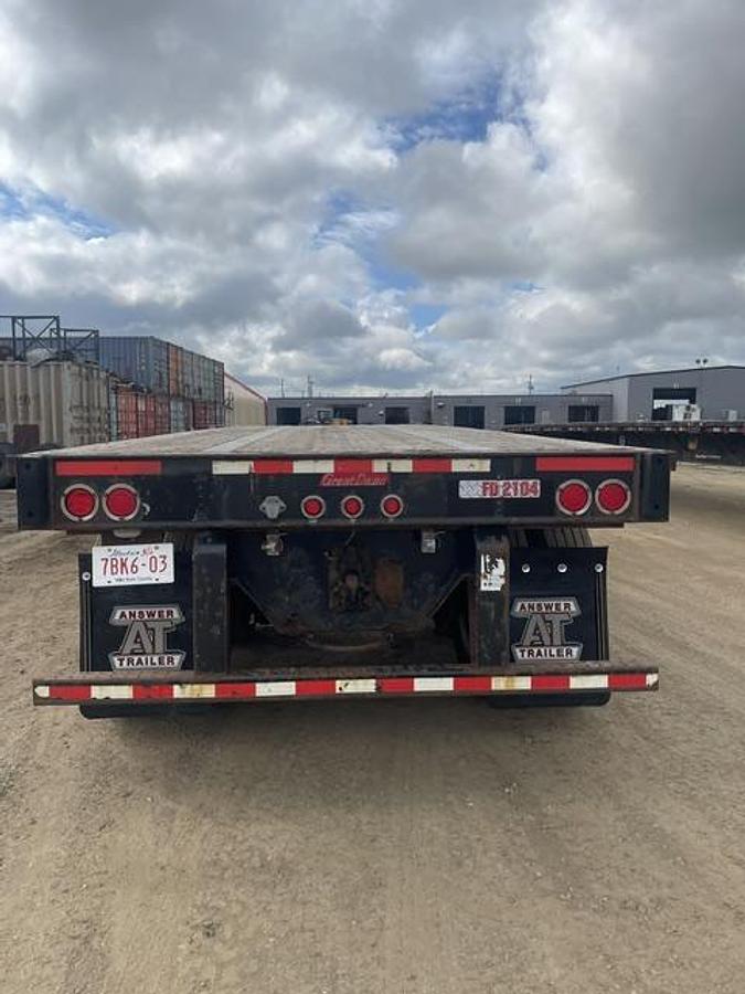 Used 2009 Great Dane 53' Tandem Flat Deck/Highboy Flatbed
