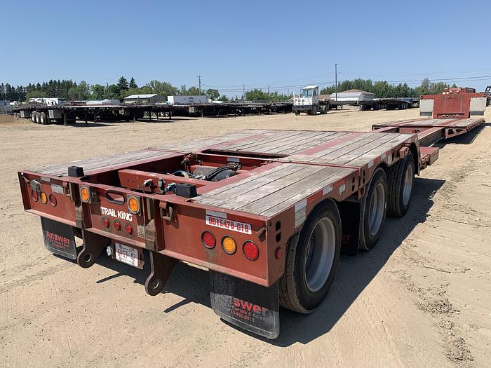 Used 2014 Trail King Double Drop Trombone Low Bed Combination