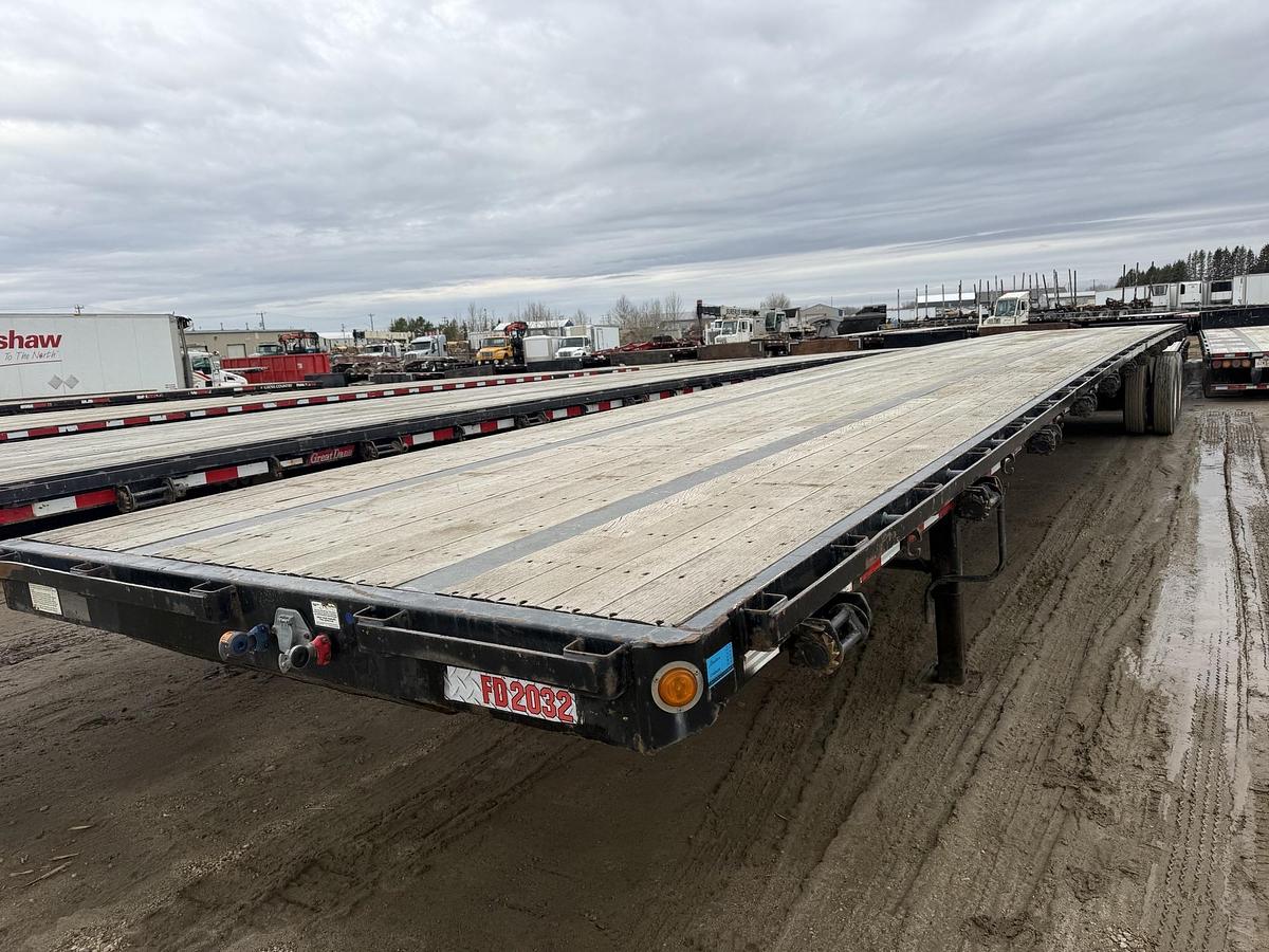 Used 2012 Great Dane 53' Tandem Flat Deck/Highboy Flatbed