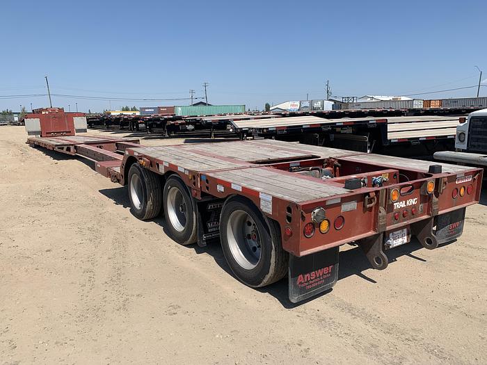 Used 2014 Trail King Double Drop Trombone Low Bed Combination