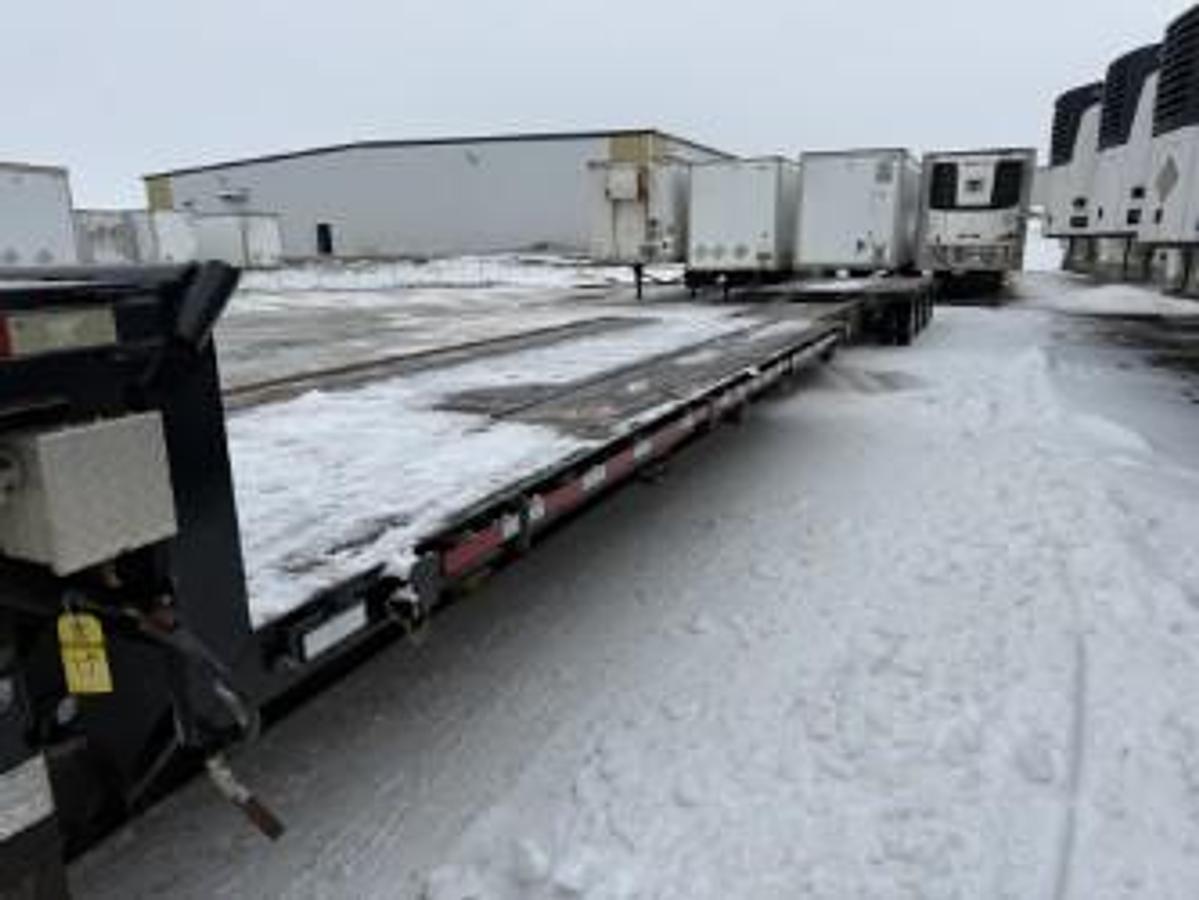 Used 2015 Manac 53' Tridem Extendable/Trombone Step Deck Low Pro