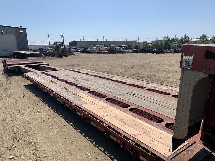 Used 2014 Trail King Double Drop Trombone Low Bed Combination