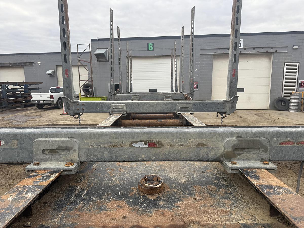 Used 2016 Deloupe Tridem Hay Rack Logging Trailer