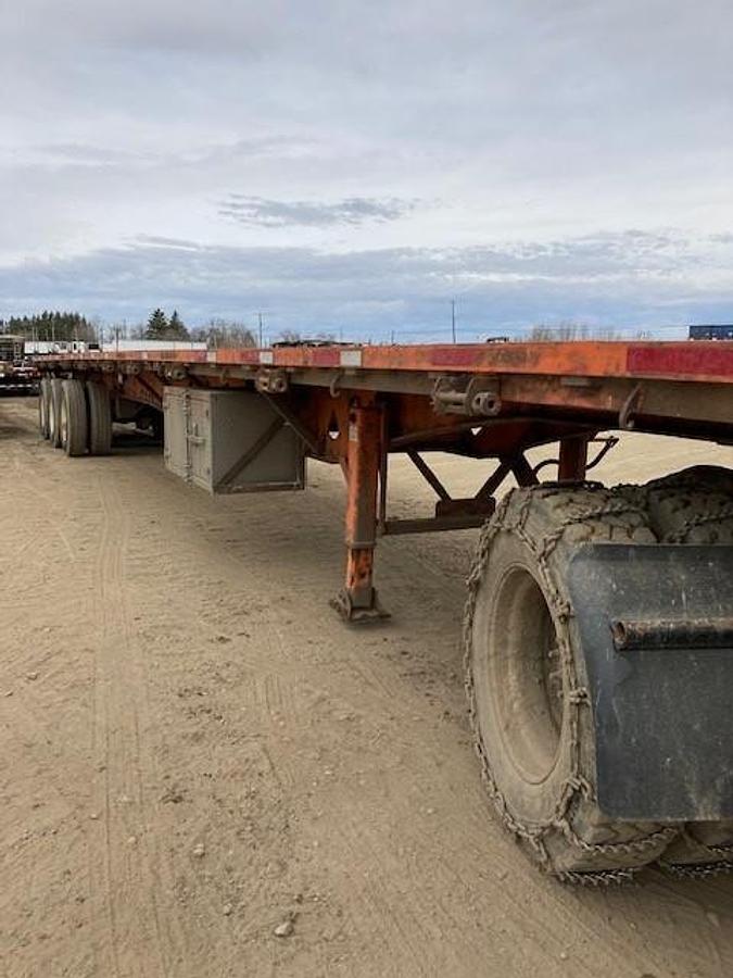 Used 2012 Manac 53' Tridem Flat Deck/Highboy - #FD1458