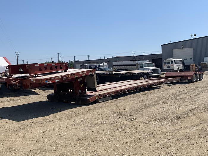 Used 2014 Trail King Double Drop Trombone Low Bed Combination