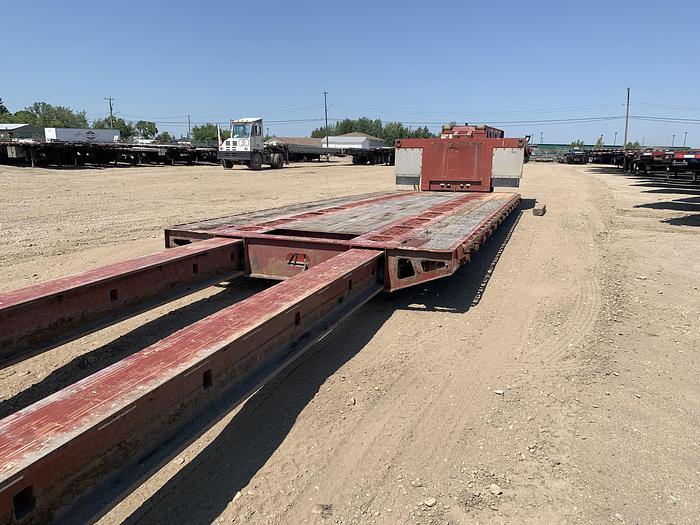 Used 2014 Trail King Double Drop Trombone Low Bed Combination