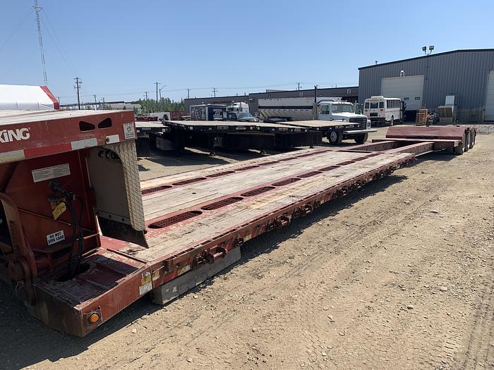 Used 2014 Trail King Double Drop Trombone Low Bed Combination