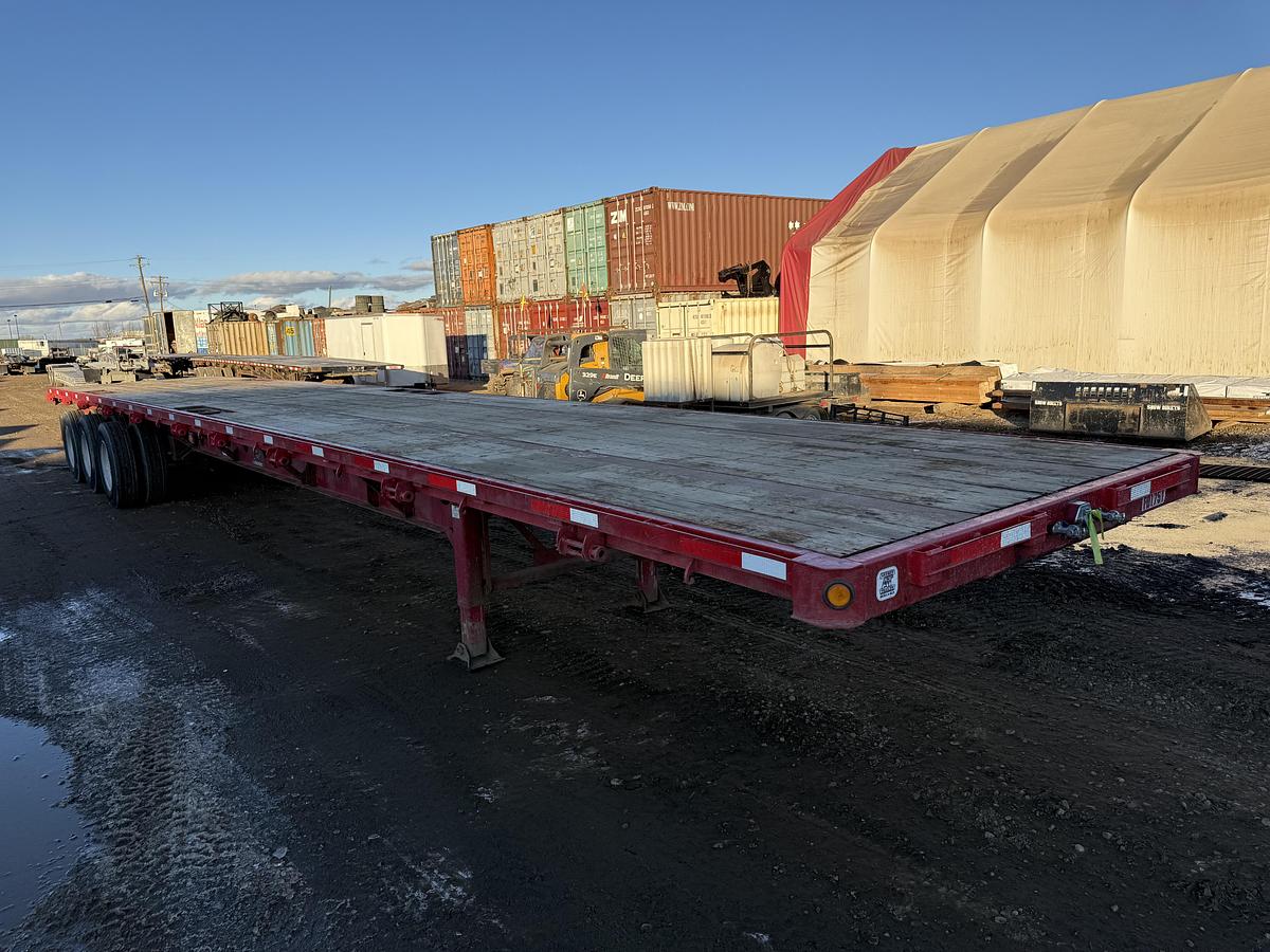 Used 2015 Manac 53' Tridem Flat Deck/Highboy