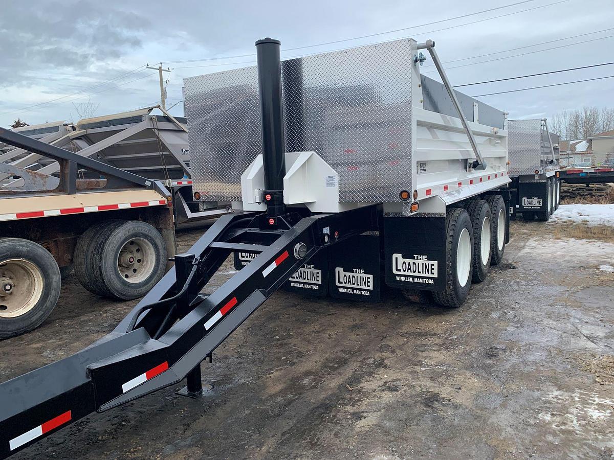 Used 2023 Load Line 17' Triaxle Pony Pup Gravel Trailer