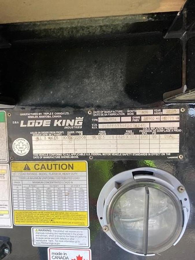 2024 Lode King 53' Tridem Flat Deck/Highboy - #FD1086
