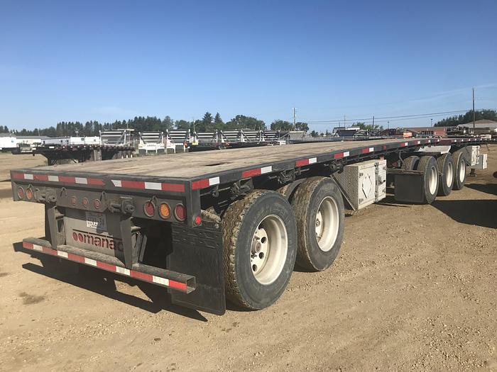 Used 2014 Manac Super B Flat Deck Trailer ATSB-230