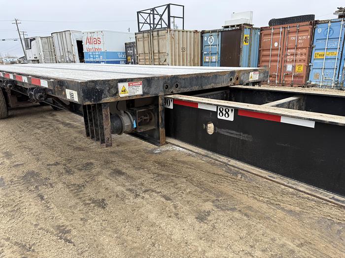 Used 2015 Fontaine 53' Tridem Extendable/Trombone Flat Deck