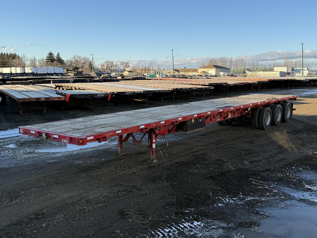 Used 2015 Manac 53' Tridem Flat Deck/Highboy