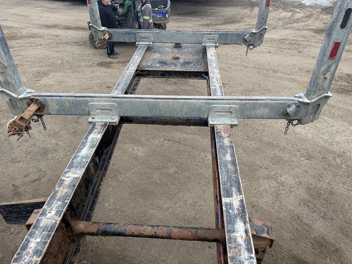 Used 2016 Deloupe Tridem Hay Rack Logging Trailer