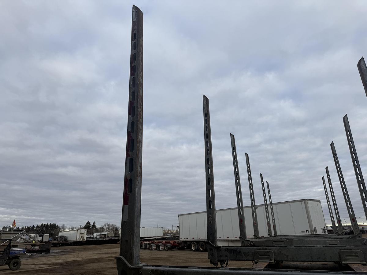 Used 2016 Deloupe Tridem Hay Rack Logging Trailer