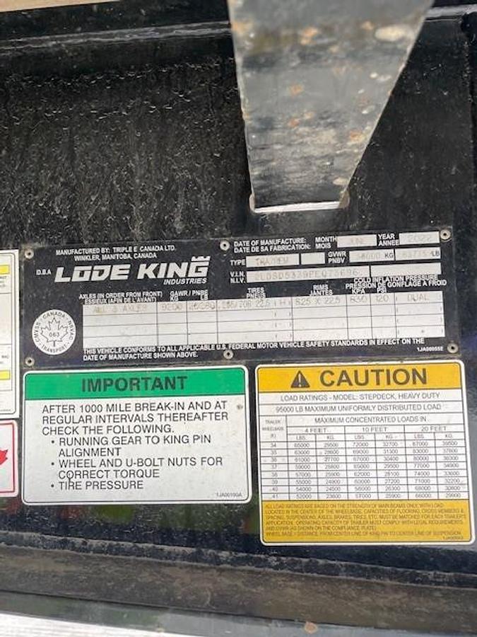 Used 2023 Lode King 53' Tridem Step Deck - #SD1328