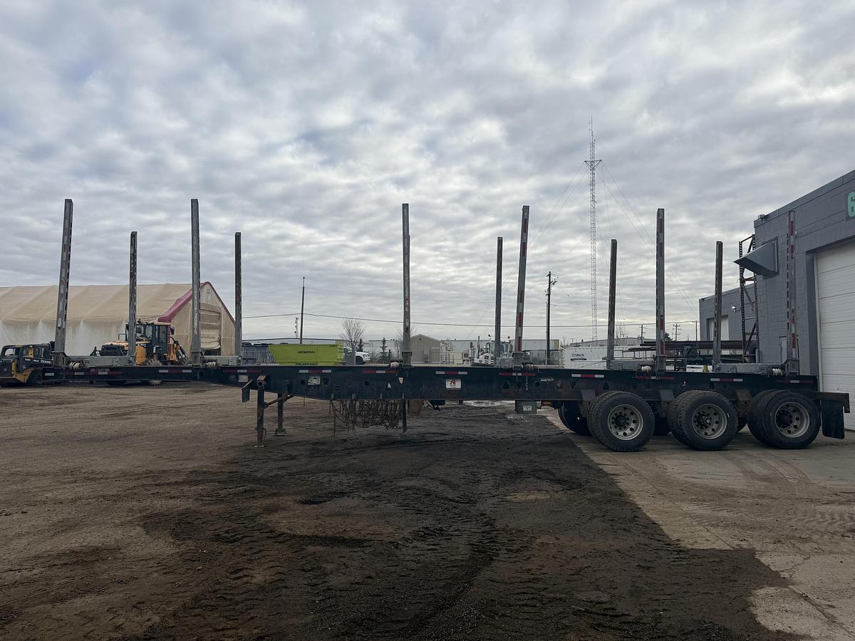 Used 2016 Deloupe Tridem Hay Rack Logging Trailer