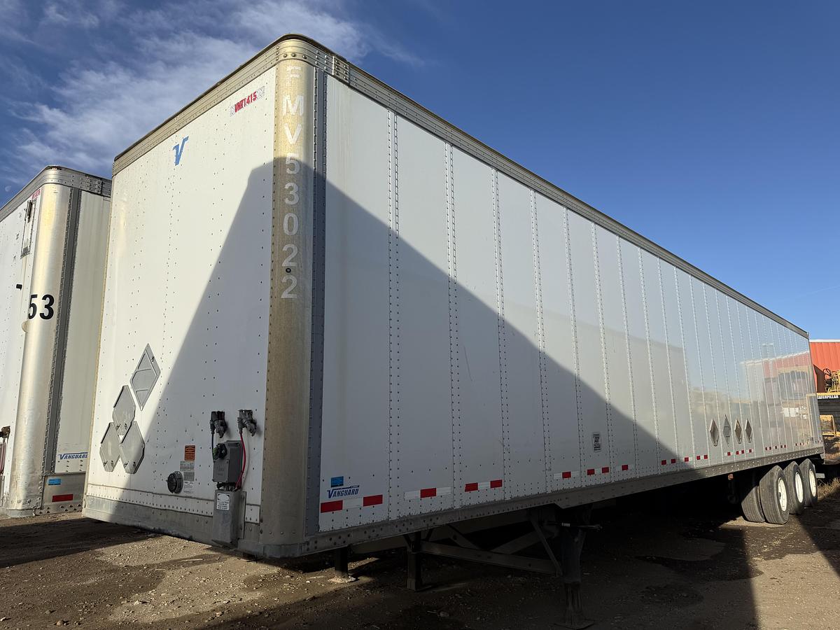 Used 2015 Vanguard 53' Tridem Dry Van Trailer
