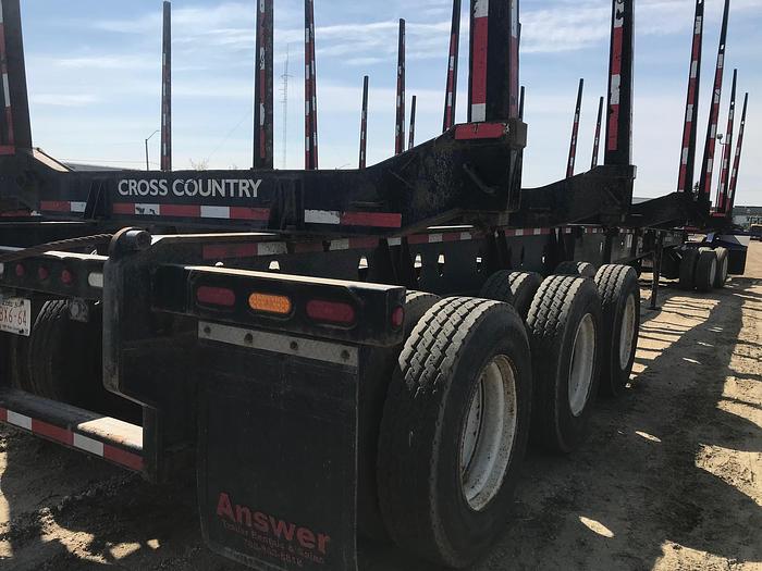 Used 2016 Cross Country Tridem Hayrack Logging Trailer