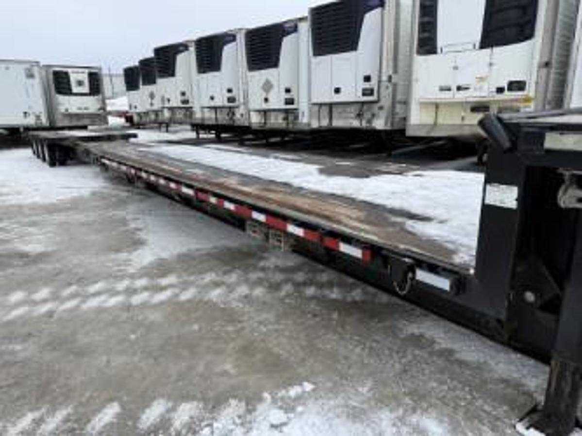 Used 2015 Manac 53' Tridem Extendable/Trombone Step Deck Low Pro