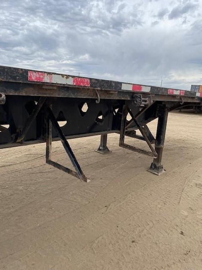 Used 2015 Manac 53' Tridem Flat Deck/Highboy - #FD1014