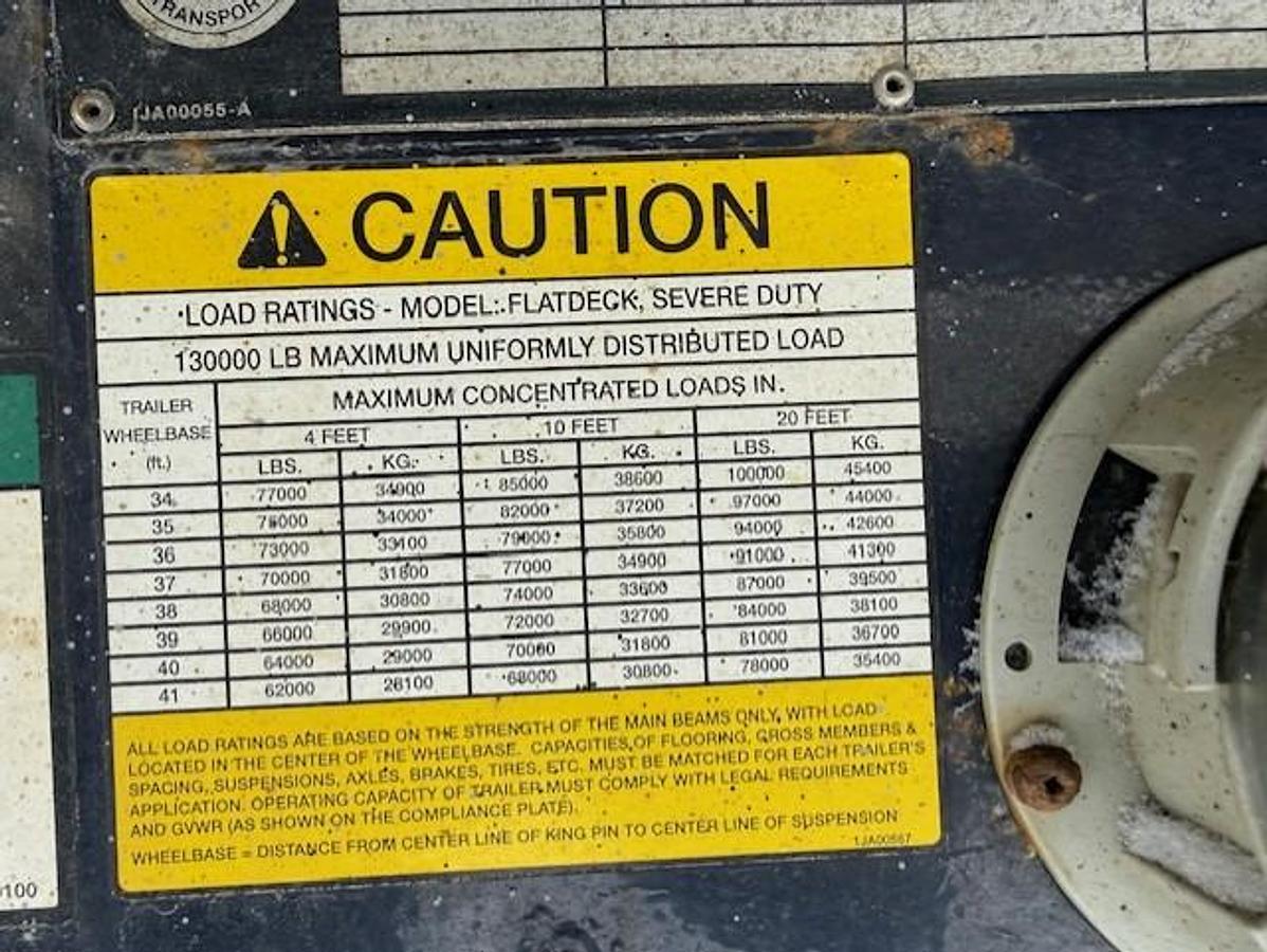 Used 2008 Lode King 53' Tridem Flat Deck/Highboy