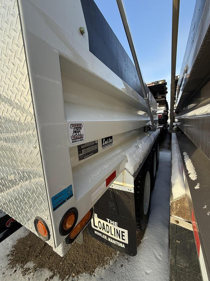 Used 2023 Load Line 17' Triaxle Pony Pup Gravel Trailer