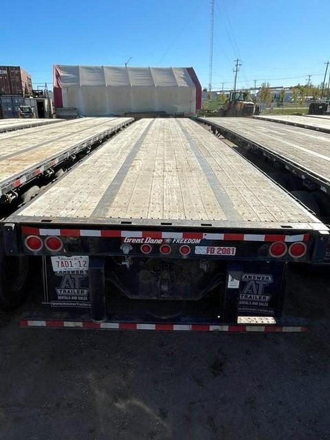 Used 2014 Great Dane 53' Tandem Flat Deck/Highboy Flatbed