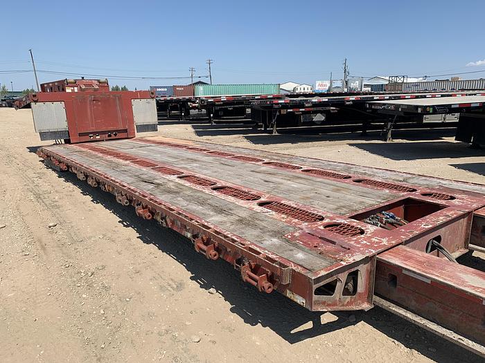 Used 2014 Trail King Double Drop Trombone Low Bed Combination