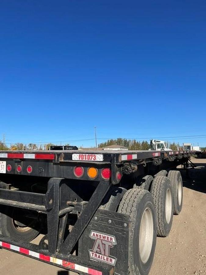 Used 2016 Manac 53' Tridem Flat Deck/Highboy - #FD1073
