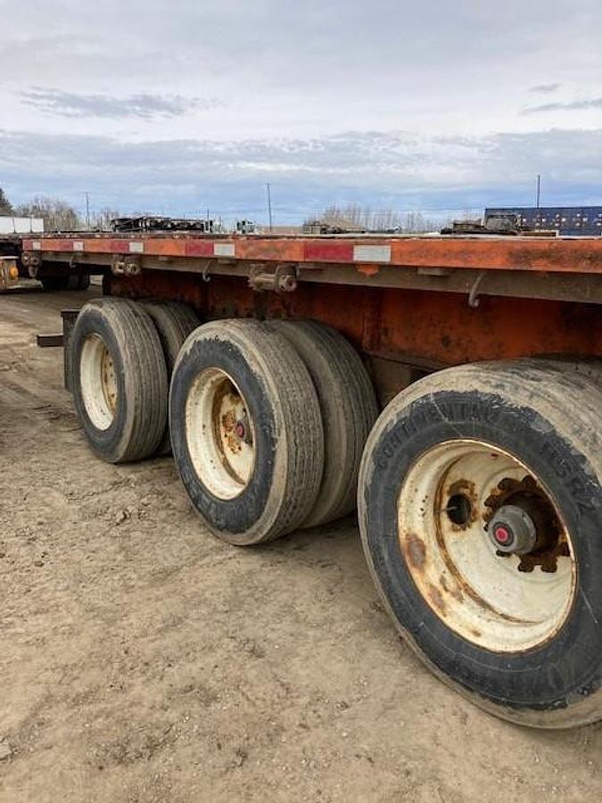Used 2012 Manac 53' Tridem Flat Deck/Highboy - #FD1458