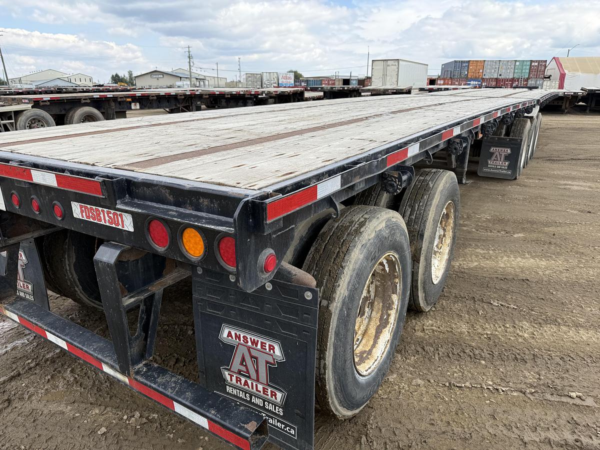 Used 2014 Manac Flat Deck Super B Lead/Pup
