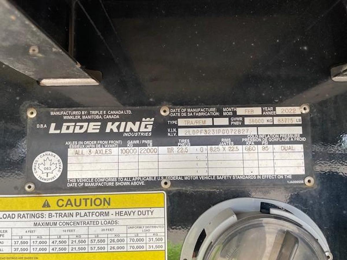 Used 2023 Lode King Super B Flat Deck Trailer - #FDSB1272/1273