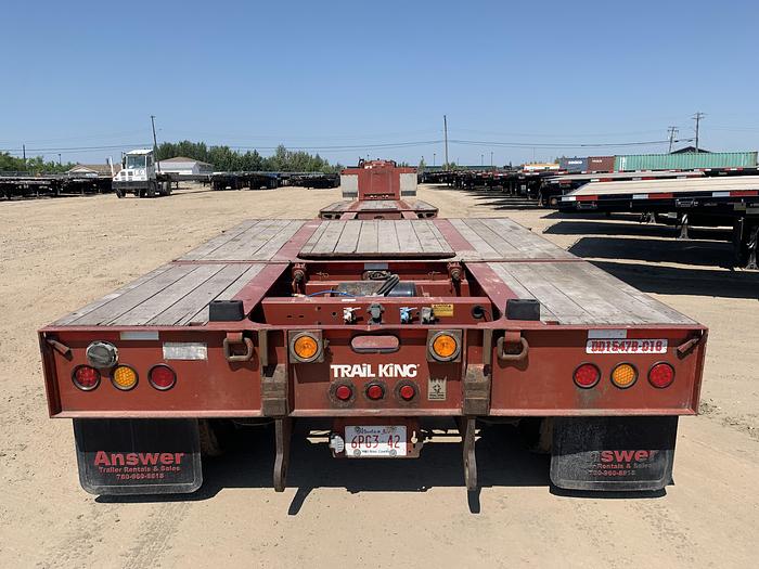 Used 2014 Trail King Double Drop Trombone Low Bed Combination