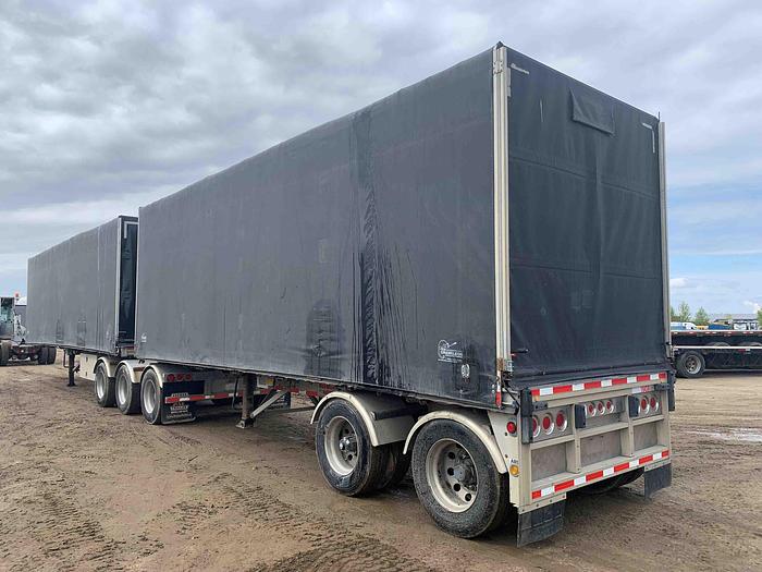 Used 2015 Reitnouer 32' Curtain Side Tridem Flat Deck/Highboy Lead/Pup