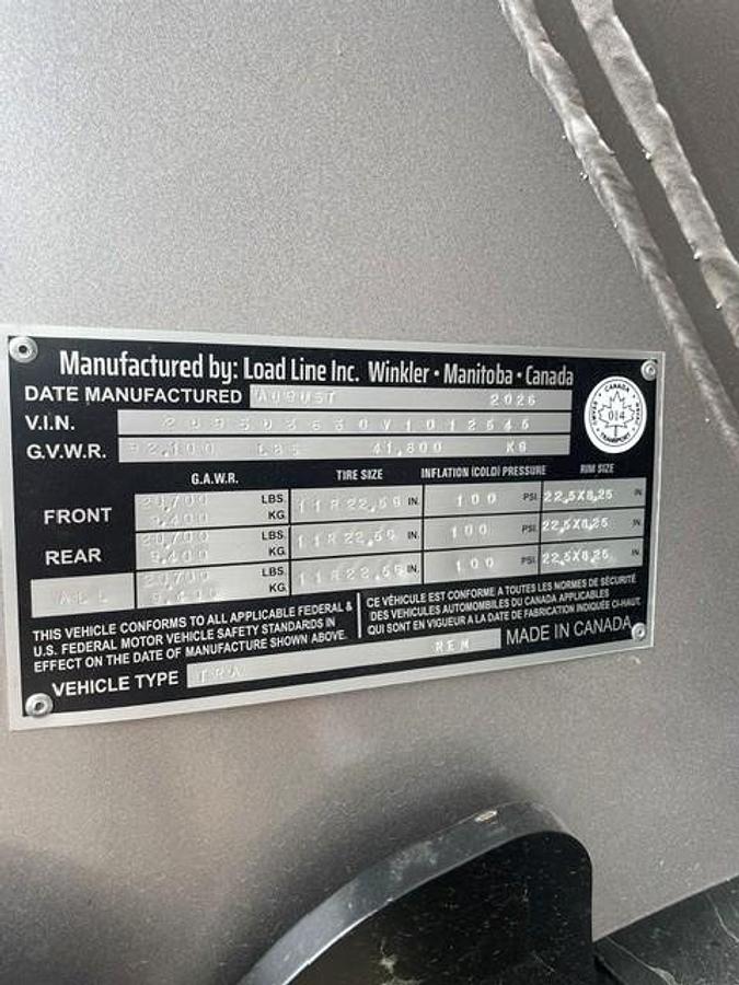Used 2027 Load Line 36' Gravel Side Dump Lead/Pup