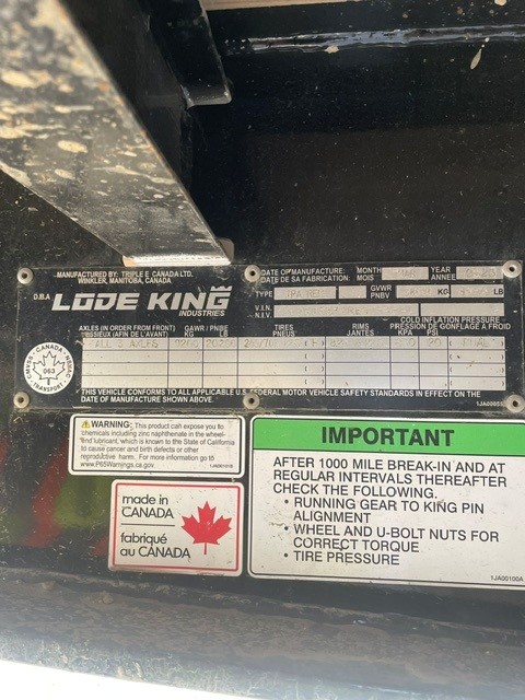 Used 2024 Lode King 53' Tridem Step Deck with Ramps - #SDR1338