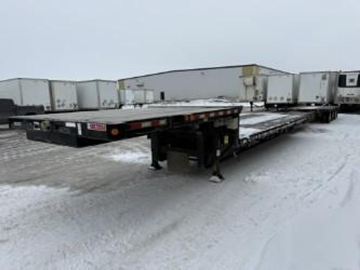 Used 2015 Manac 53' Tridem Extendable/Trombone Step Deck Low Pro