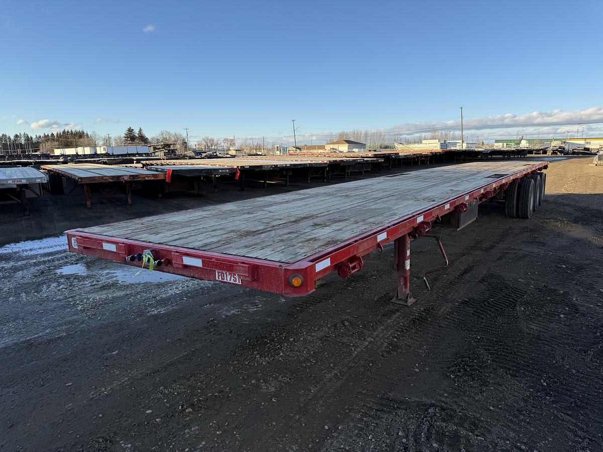 Used 2015 Manac 53' Tridem Flat Deck/Highboy