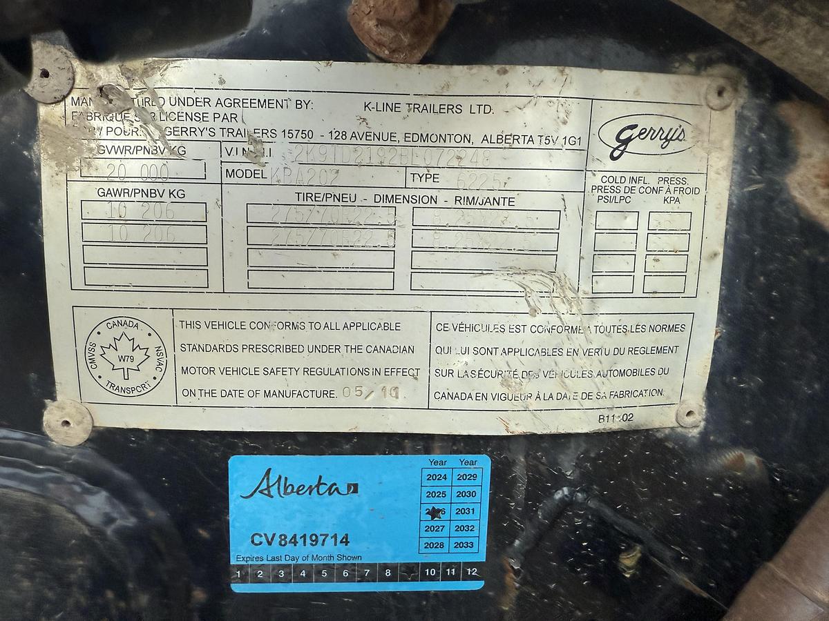 Used 2011 Gerry's Tandem Axle Booster