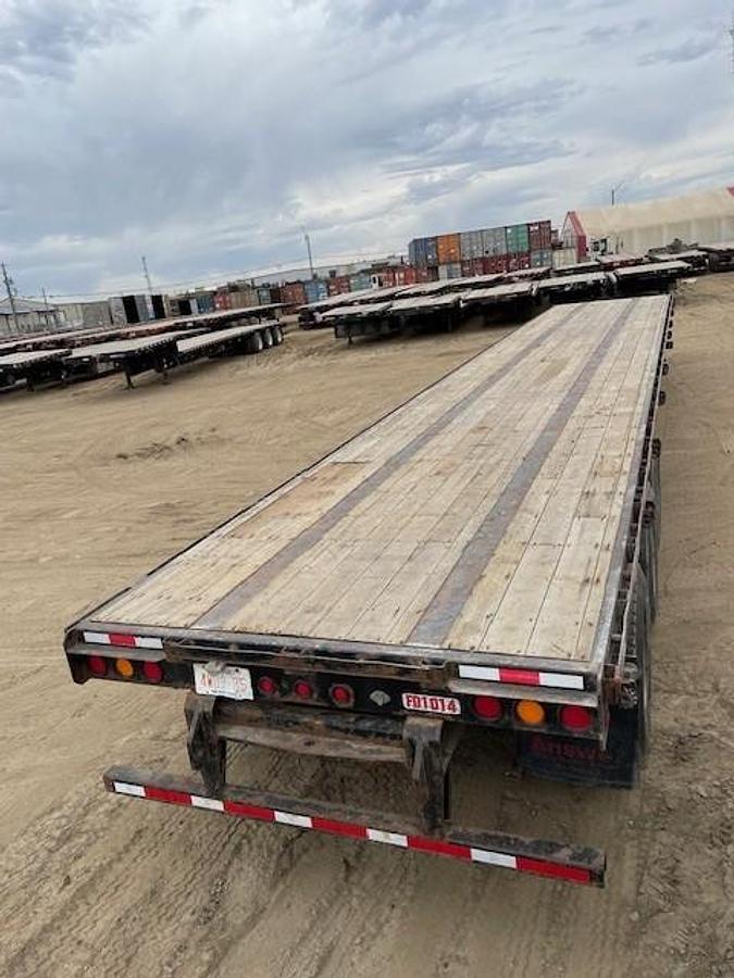 Used 2015 Manac 53' Tridem Flat Deck/Highboy - #FD1014