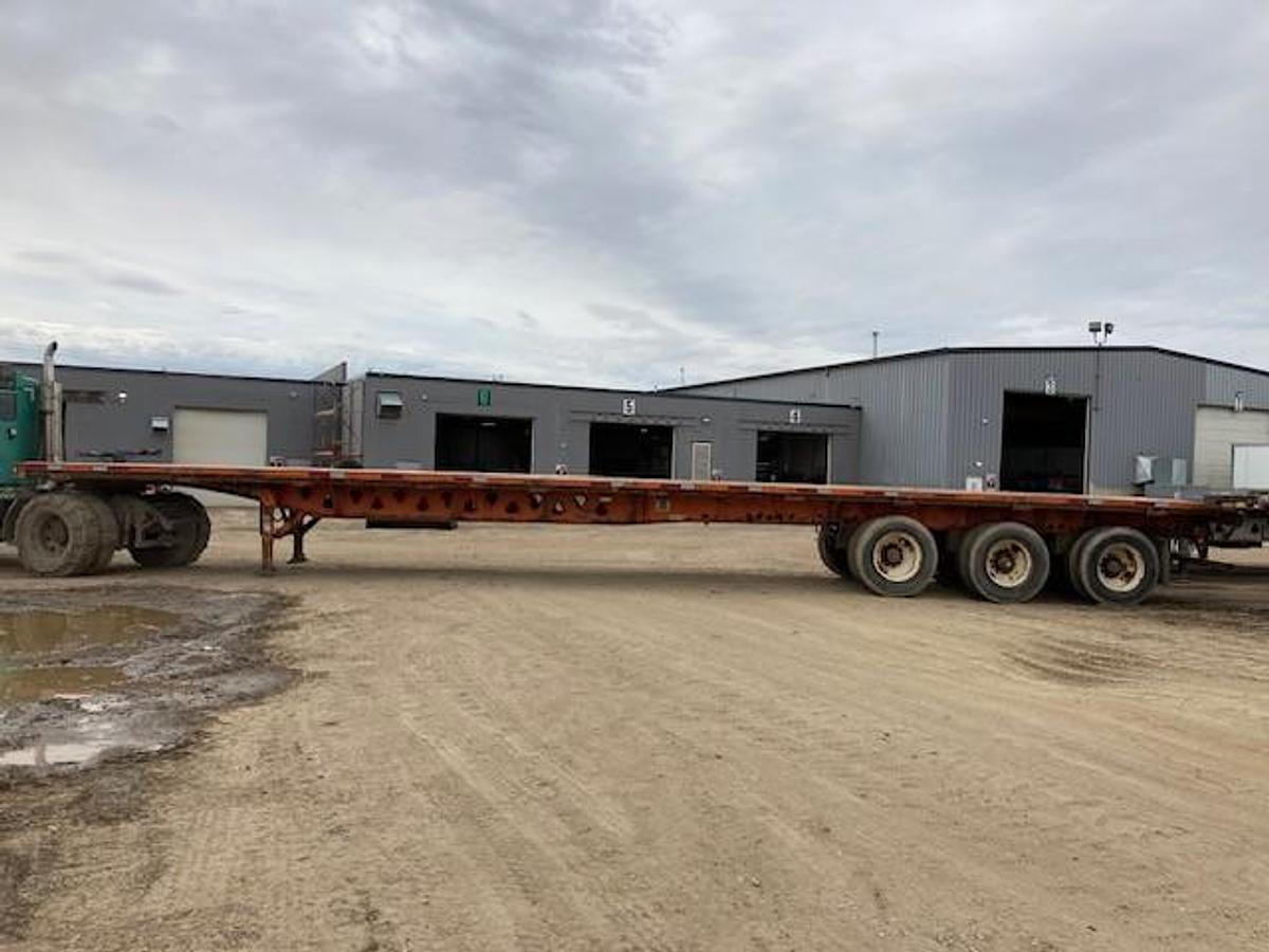 Used 2012 Manac 53' Tridem Flat Deck/Highboy - #FD1458