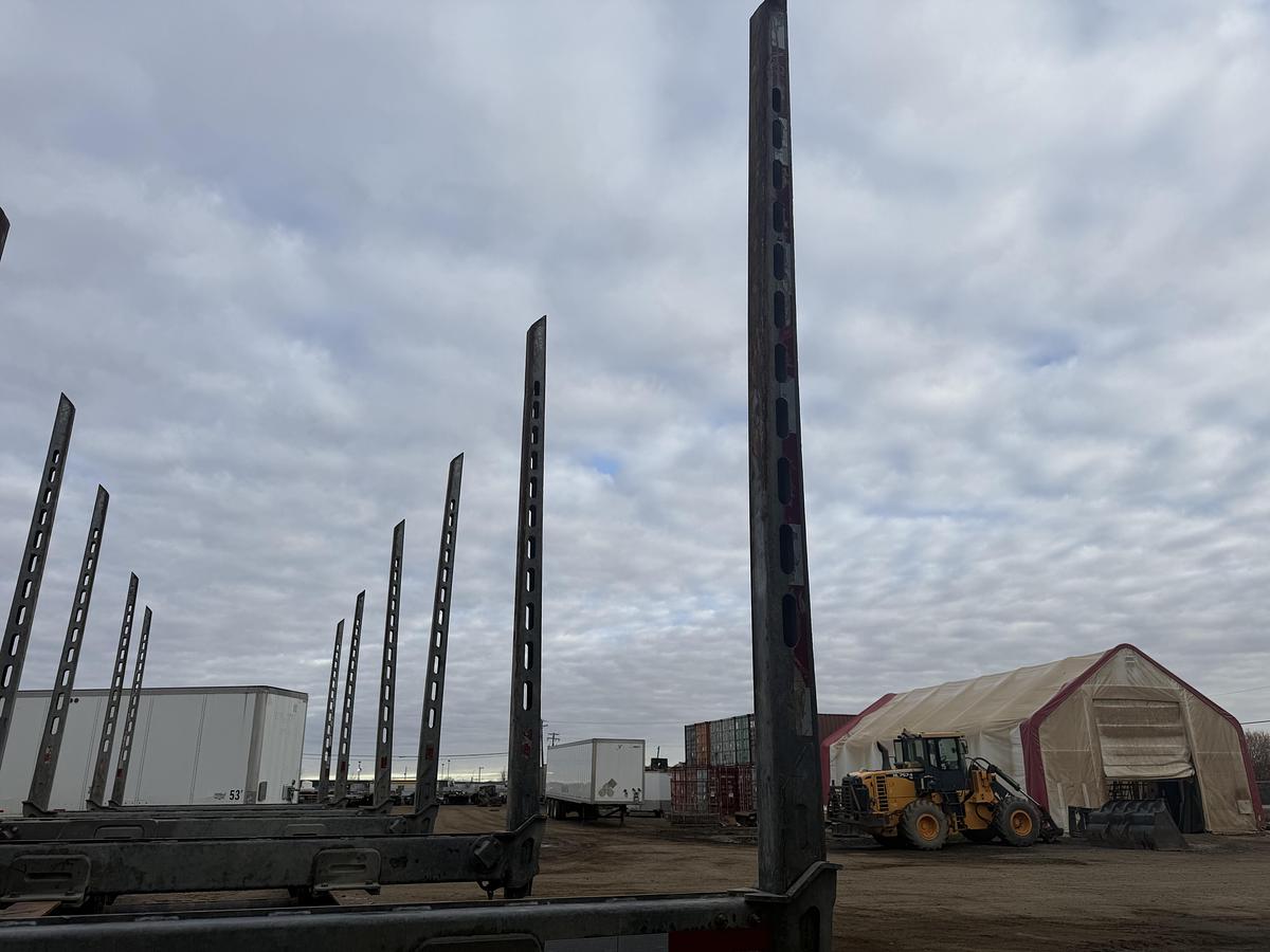 Used 2016 Deloupe Tridem Hay Rack Logging Trailer