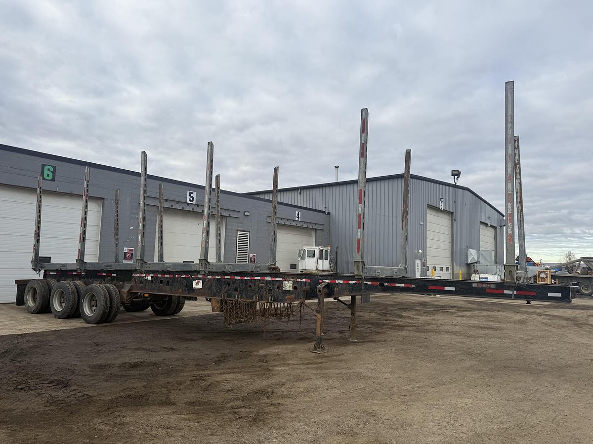 Used 2016 Deloupe Tridem Hay Rack Logging Trailer